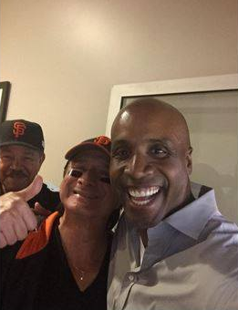 October 26, 2014 Steve with Barry Bonds