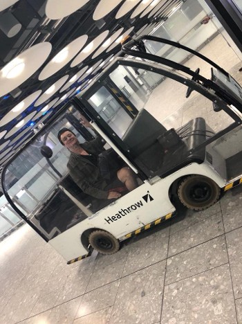 Steve at the London Airport 9/13/18